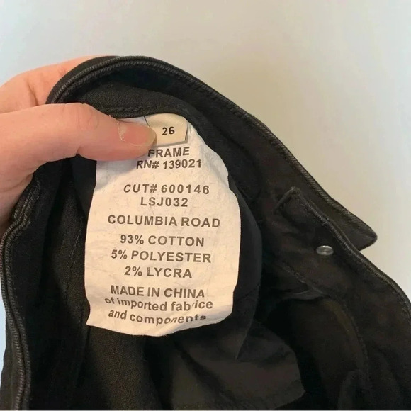 Frame  high low hem black jeans - Picture 5 of 5